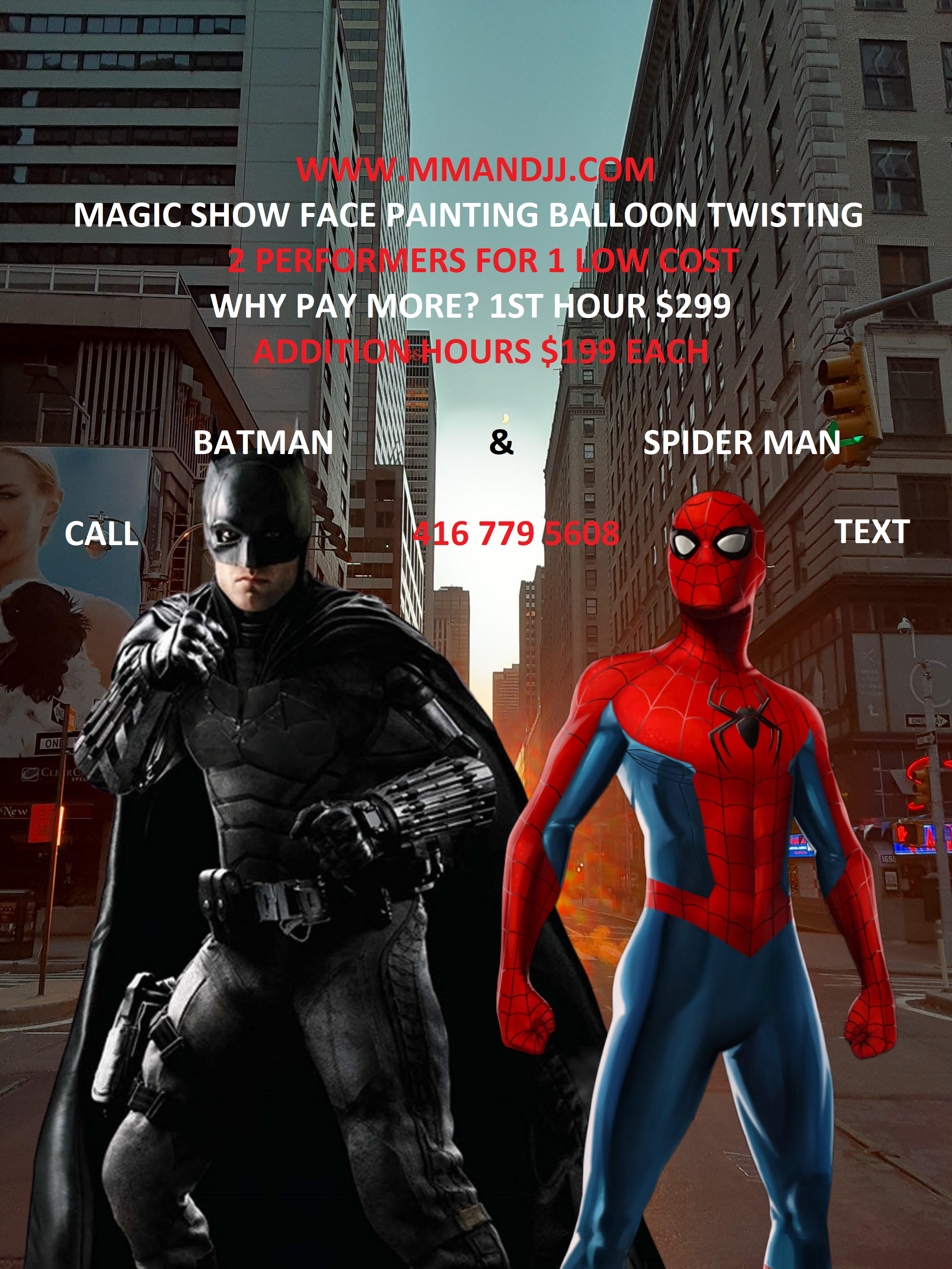 Batman and Spiderman